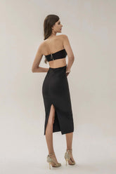 Lucille Black Bodycon Dress
